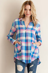 Plaid About You Top