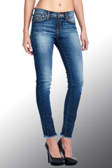 Fray Hem Skinny Jeans