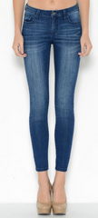 Rayon Dark Wash Skinny Jeans