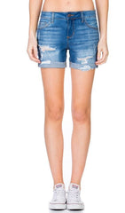 Roll to Bermuda Denim Shorts